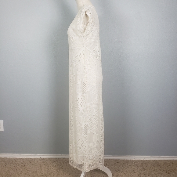 ROUTE 66 Open Knit Maxi Dress Sz XS Boho Feminine - Picture 8 of 11